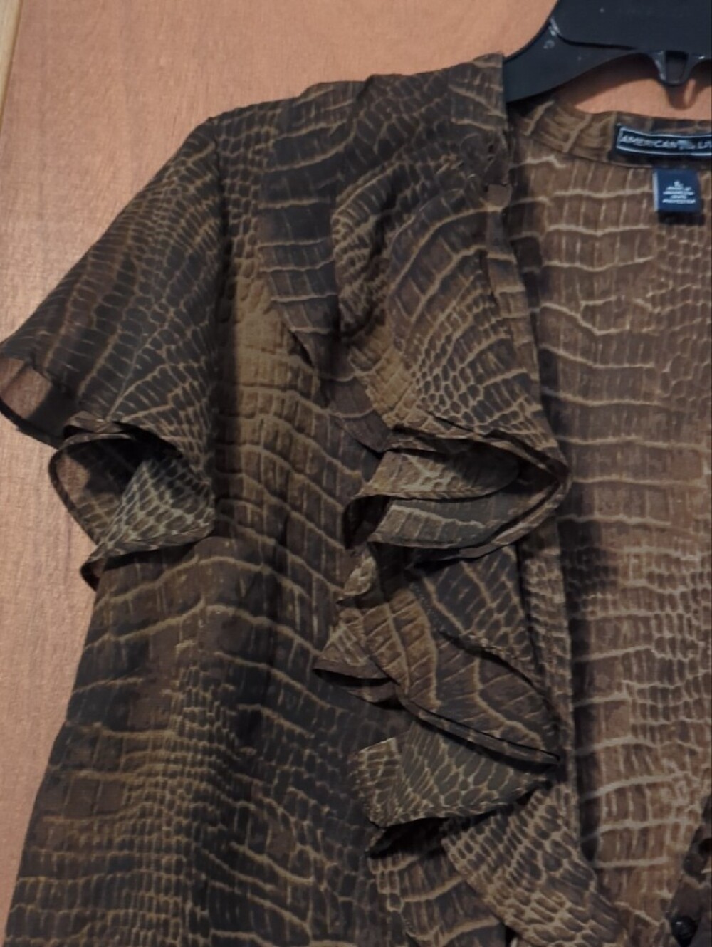 American Living Ruffle-Front Blouse - Picture 4 of 13